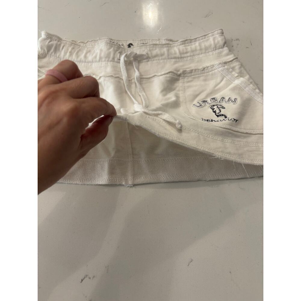 Y2K Urban Behavior white micro mini  skirt sz S preppy streetwear academia - Picture 4 of 6